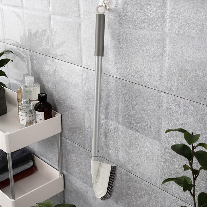 Long Handled Shower Scrub Brush with Extendable Pole for Bathroom Tiles - Mekamart Australia