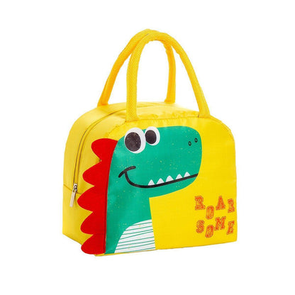 3D Bento Lunch Bag Cartoon Handbag Insulated Food Box Bag for Students LunchTote - Yellow Duck - Mekamart Australia