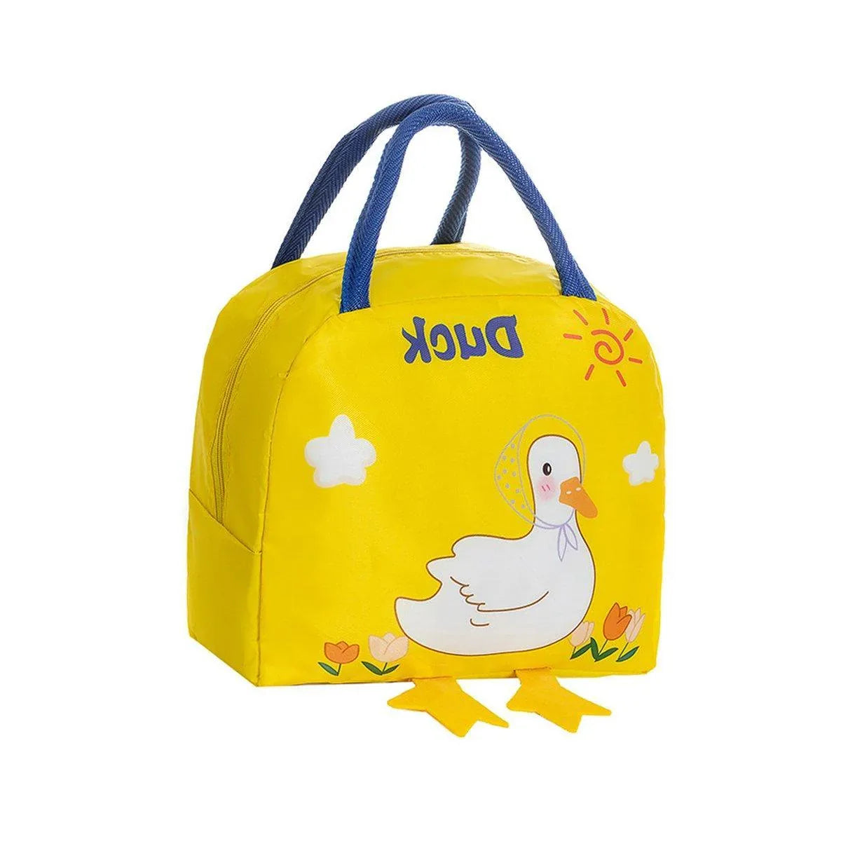 3D Bento Lunch Bag Cartoon Handbag Insulated Food Box Bag for Students LunchTote - Coffee Bear - Mekamart Australia
