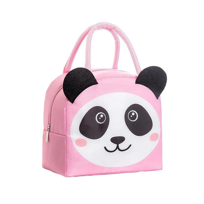 3D Bento Lunch Bag Cartoon Handbag Insulated Food Box Bag for Students LunchTote - Coffee Bear - Mekamart Australia