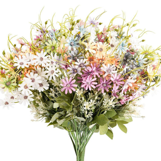 6x Artificial Small Soft Chrysanthemum Home Office Daisy Flower Party Decor DIY - Mekamart Australia