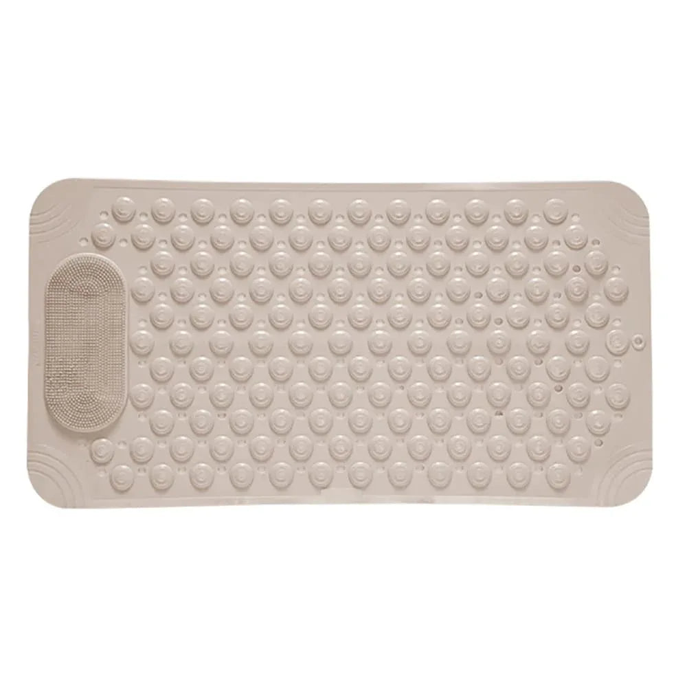 Non Slip Floor Pad Bathroom Tub Mat Bath Shower Mat with Round Massage Point - Pink - Mekamart Australia