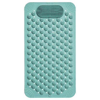 Non Slip Floor Pad Bathroom Tub Mat Bath Shower Mat with Round Massage Point - Pink - Mekamart Australia