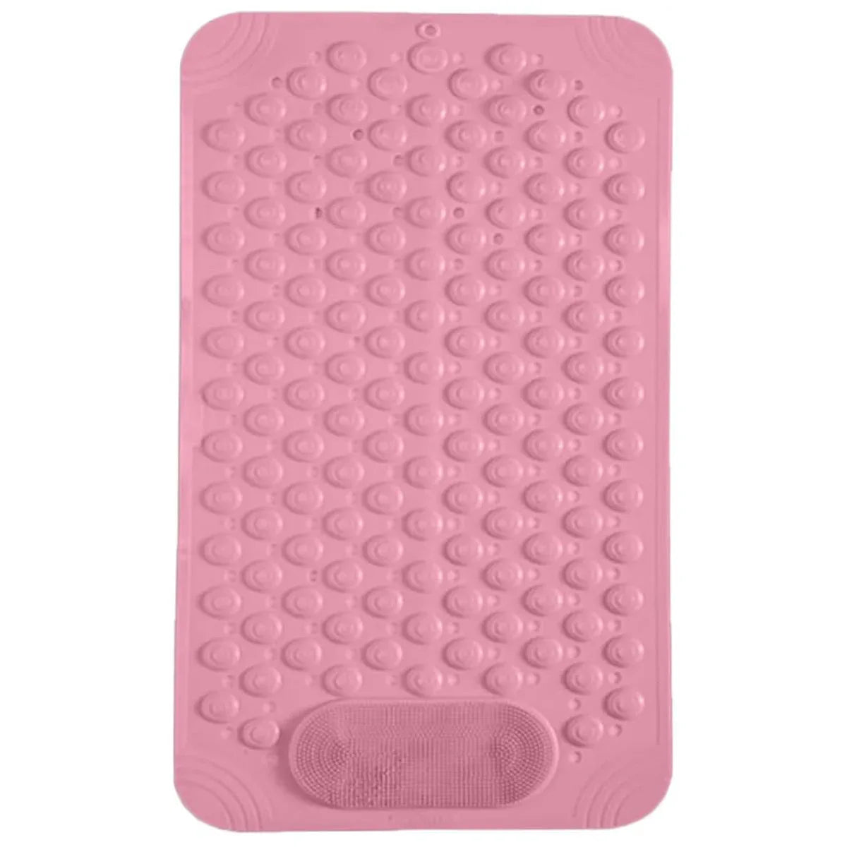 Non Slip Floor Pad Bathroom Tub Mat Bath Shower Mat with Round Massage Point - Pink - Mekamart Australia