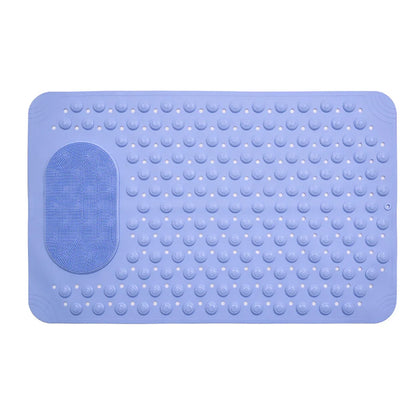 Non Slip Floor Pad Bathroom Tub Mat Bath Shower Mat with Round Massage Point - Pink - Mekamart Australia