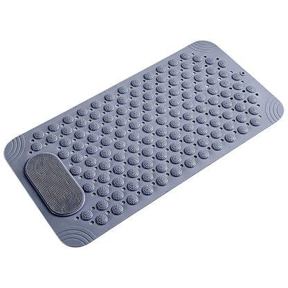 Non Slip Floor Pad Bathroom Tub Mat Bath Shower Mat with Round Massage Point - Pink - Mekamart Australia