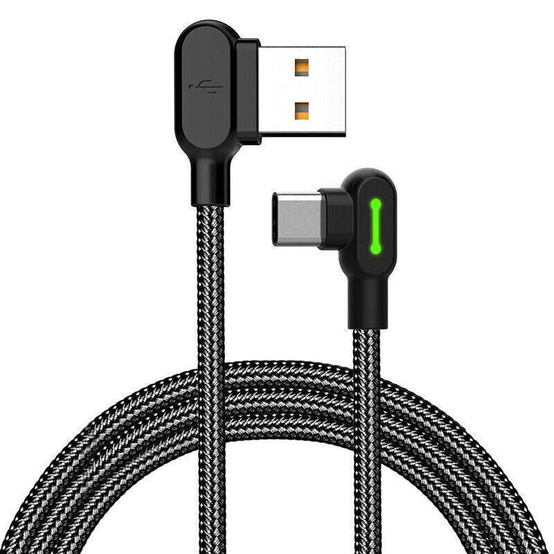 Mcdodo Fast Usb Cable Heavy Duty Charging Syn Charger Type-C 90 Degree Angle - 0.5m