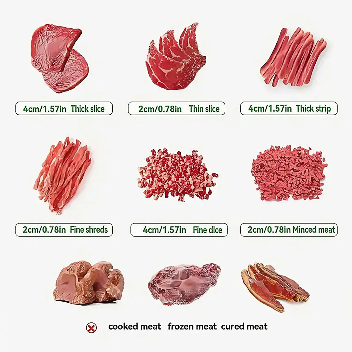 Meat Slicer Cutter Multifunctional Fresh Meat Cutting Tool for Household Kitchen - Mekamart Australia