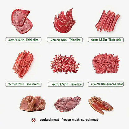 Meat Slicer Cutter Multifunctional Fresh Meat Cutting Tool for Household Kitchen - Mekamart Australia