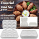 Meatball Maker Manual Meatloaf Mold Kibbeh Maker Press Minced Processor Tool - 9 Holes White - Mekamart Australia