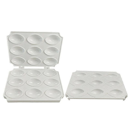 Meatball Maker Manual Meatloaf Mold Kibbeh Maker Press Minced Processor Tool - 9 Holes White - Mekamart Australia
