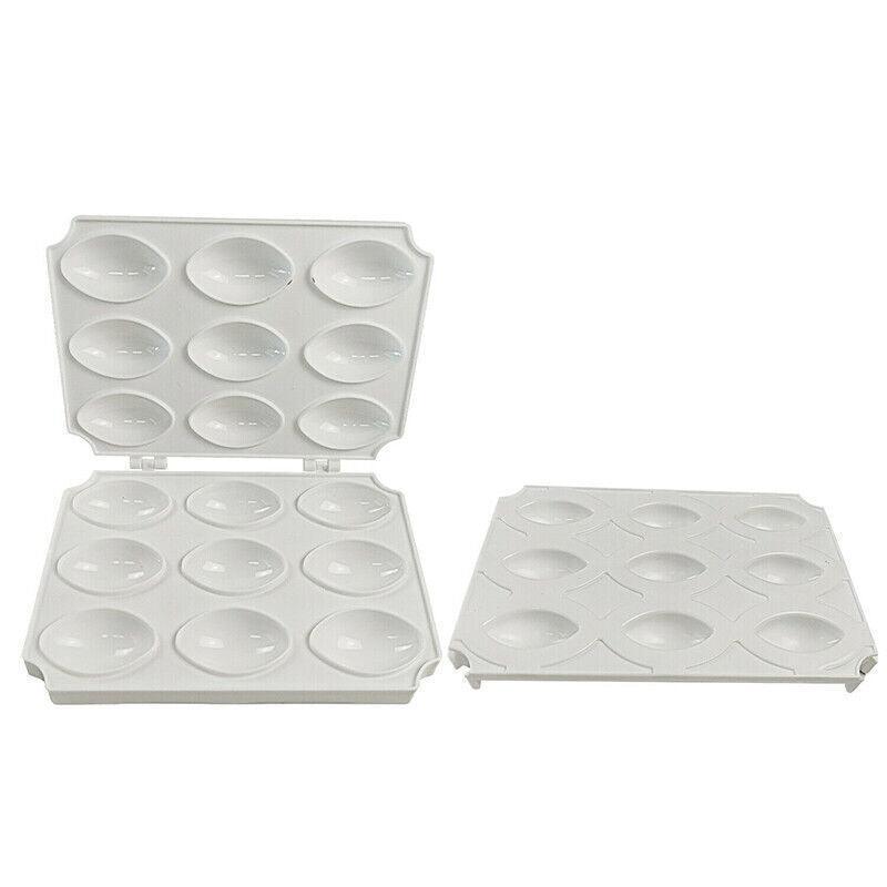 Meatball Maker Manual Meatloaf Mold Kibbeh Maker Press Minced Processor Tool - 9 Holes White - Mekamart Australia