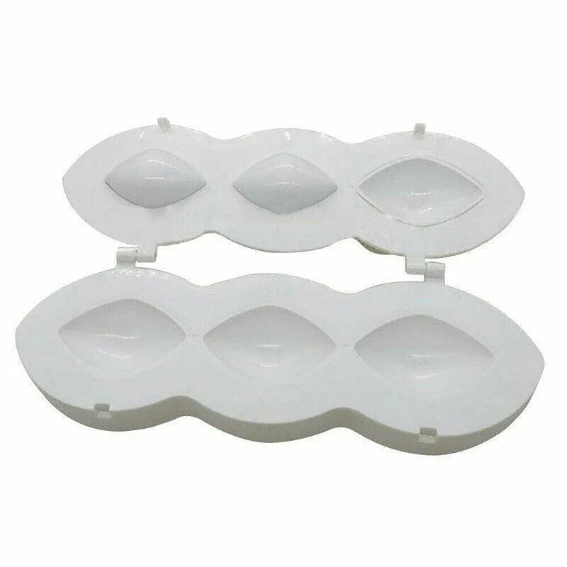 Meatball Maker Manual Meatloaf Mold Kibbeh Maker Press Minced Processor Tool - 9 Holes White - Mekamart Australia