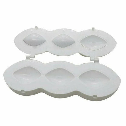 Meatball Maker Manual Meatloaf Mold Kibbeh Maker Press Minced Processor Tool - 9 Holes White - Mekamart Australia