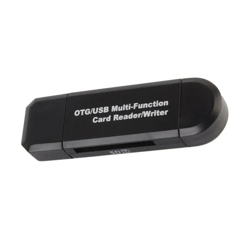 OTG USB 2.0 Card Reader Adapter for Micro SD TF PC and Mobile Phone Use - White