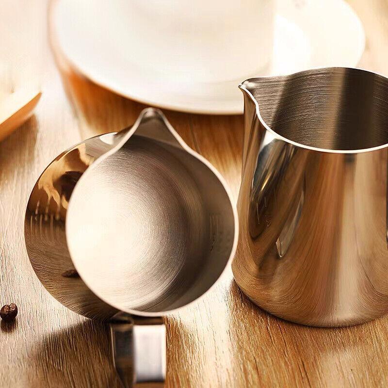 150-1000Ml Stainless Steel Milk Coffee Jug Latte Espresso Frothing Scale Pitcher - 350ML - Mekamart Australia