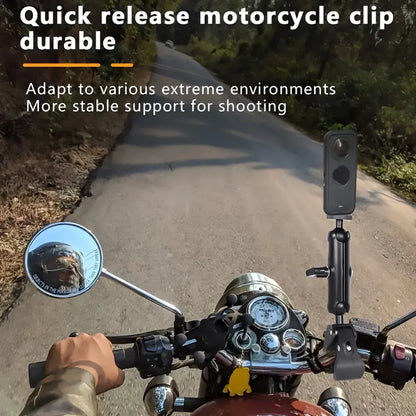 Motorcycle Phone Camera Mount Anti Shake for Bike Scooter Navigation Secure - M