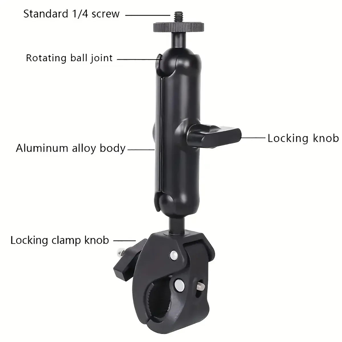 Motorcycle Phone Camera Mount Anti Shake for Bike Scooter Navigation Secure - S
