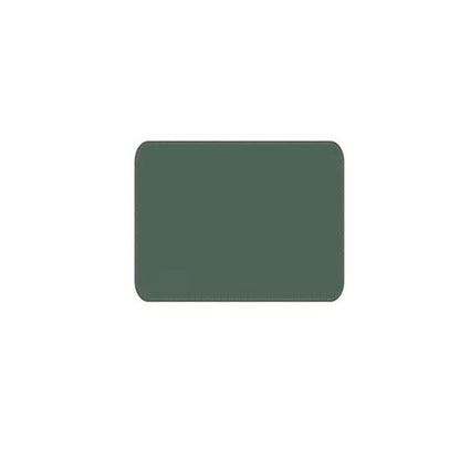 Leather Mouse Pad 30x25.5cm Waterproof Gaming Desk Mat Anti Slip Rubber Mousepad - Dark Blue