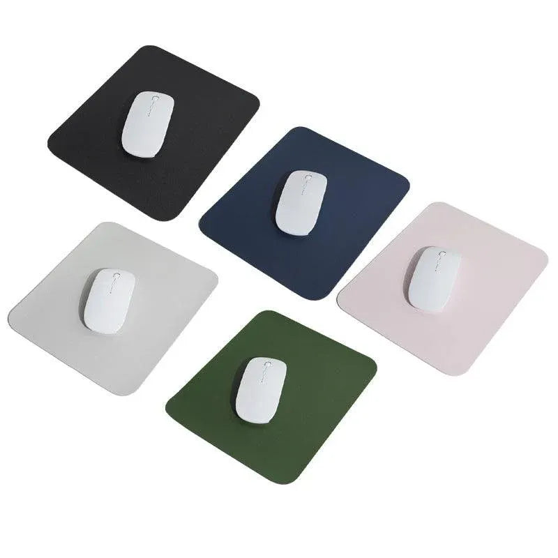 Pu Leather Gaming Mouse Pad Desk Mat Anti-Slip Speed Mousepad 22X22Cm Waterproof - Blue