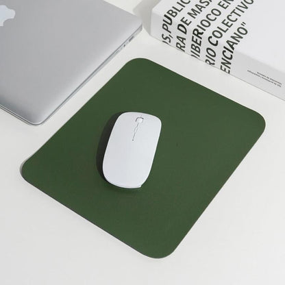 Pu Leather Gaming Mouse Pad Desk Mat Anti-Slip Speed Mousepad 22X22Cm Waterproof - Blue