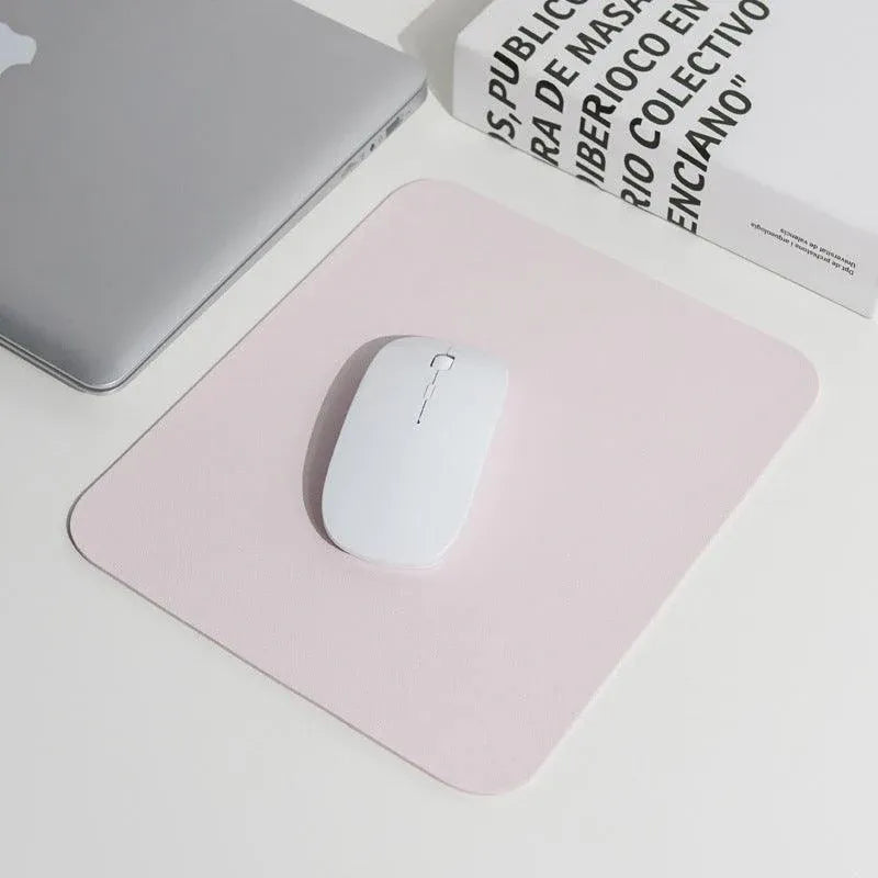 Pu Leather Gaming Mouse Pad Desk Mat Anti-Slip Speed Mousepad 22X22Cm Waterproof - Blue