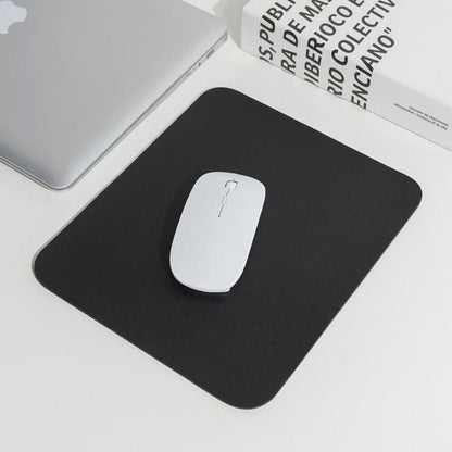 Pu Leather Gaming Mouse Pad Desk Mat Anti-Slip Speed Mousepad 22X22Cm Waterproof - Grey