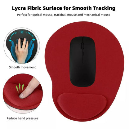 Comfort Mouse Pad with Built In Wrist Support Non Slip Ergonomic Mice Mat - Lake Blue
