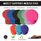 Comfort Mouse Pad with Built In Wrist Support Non Slip Ergonomic Mice Mat - Orange