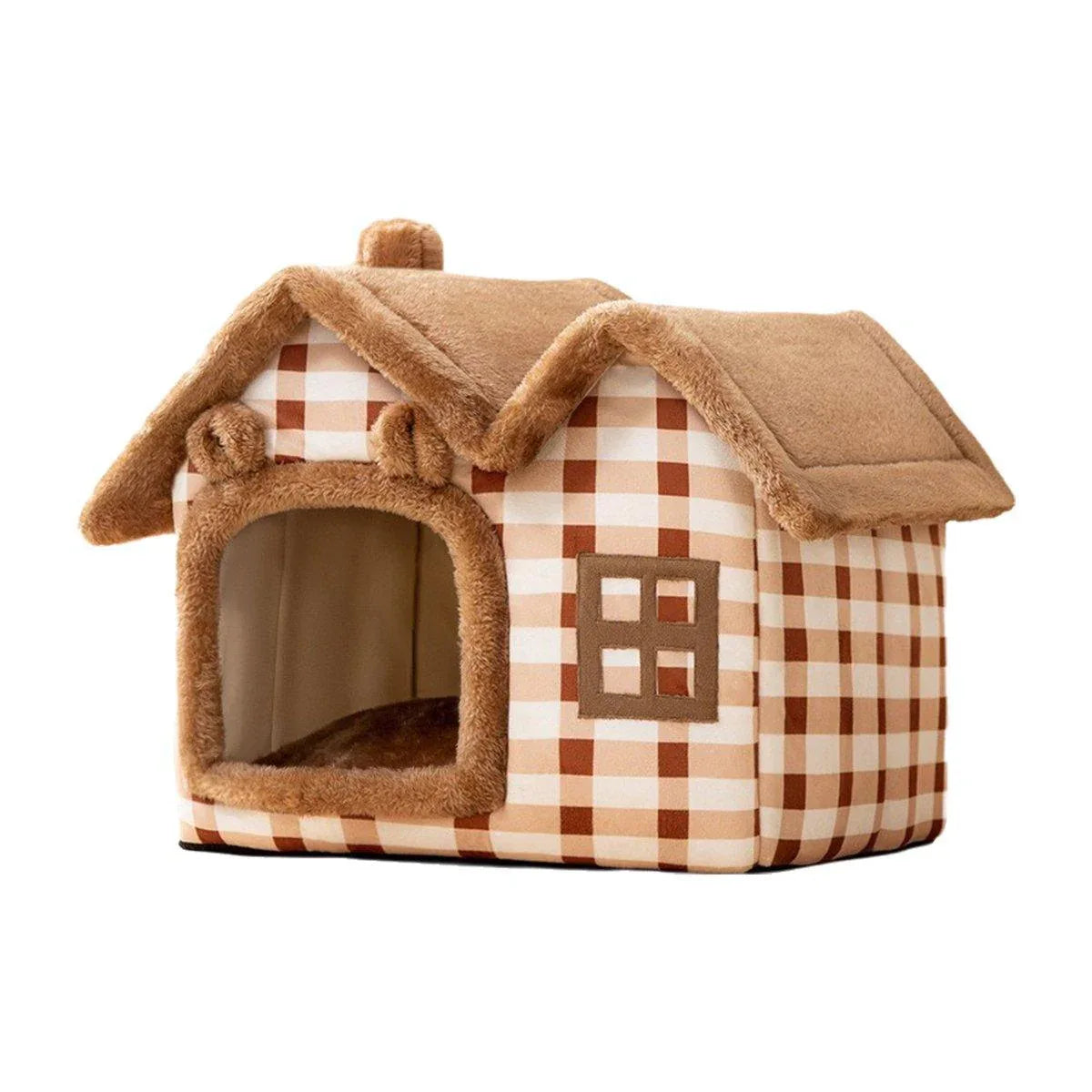 Removable Washable Pet House Four Seasons Cat Enclosed House - Grey-L - Mekamart Australia