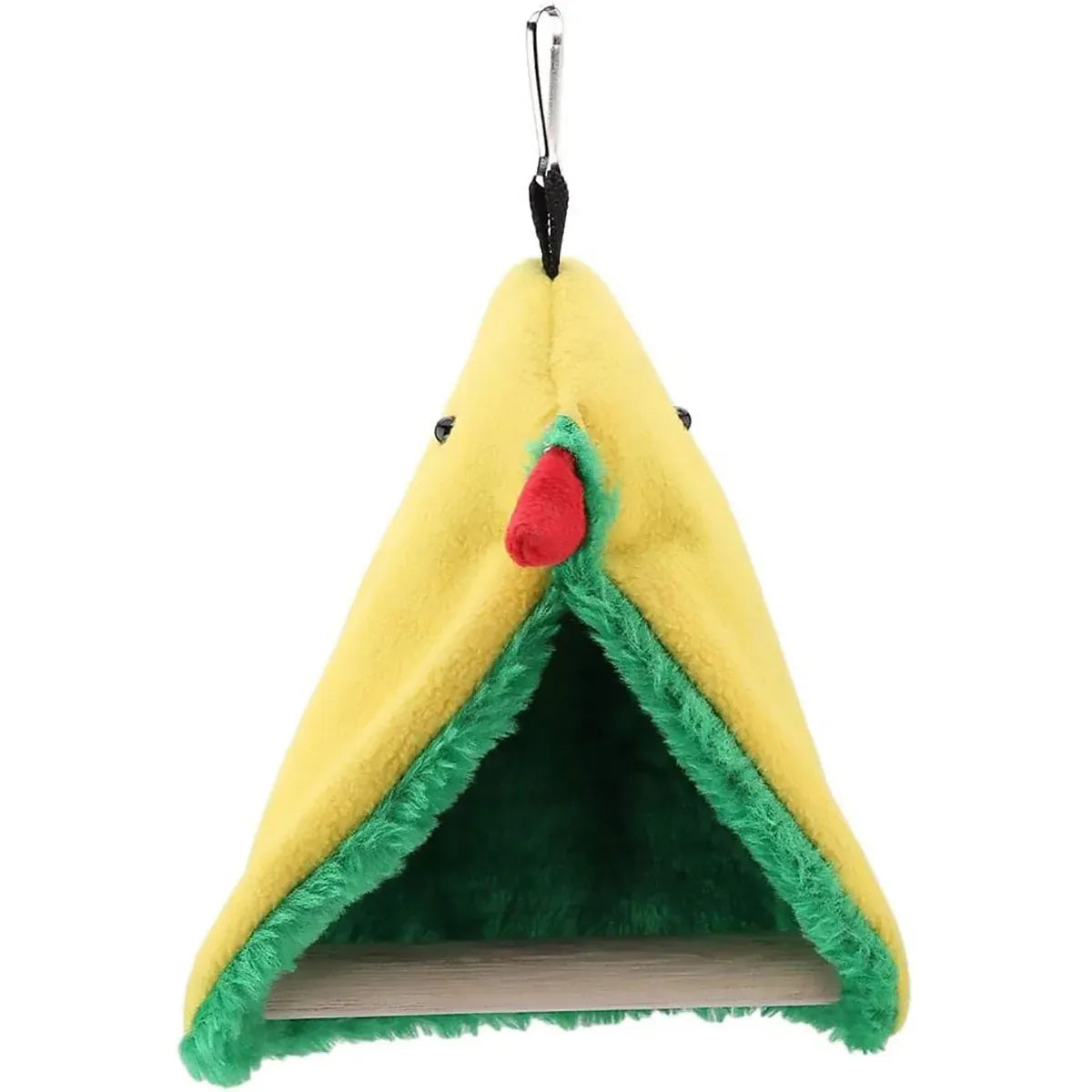 Parrot Hammock Bird Nest Warm Comfortable Bird Cage Accessory Pet Bed Cozy - Triangular Nest with Pole