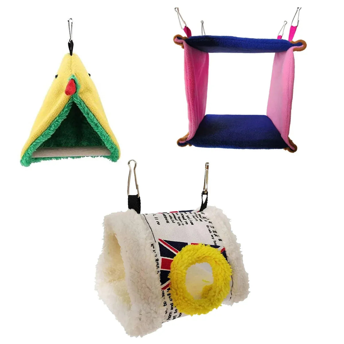 Parrot Hammock Bird Nest Warm Comfortable Bird Cage Accessory Pet Bed Cozy - Cube