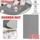 Anti Slip Bathroom Mat Non Slip Shower Floor Mat Quick Dry Soft Comfortable Rug - Grey-40x60cm - Mekamart Australia