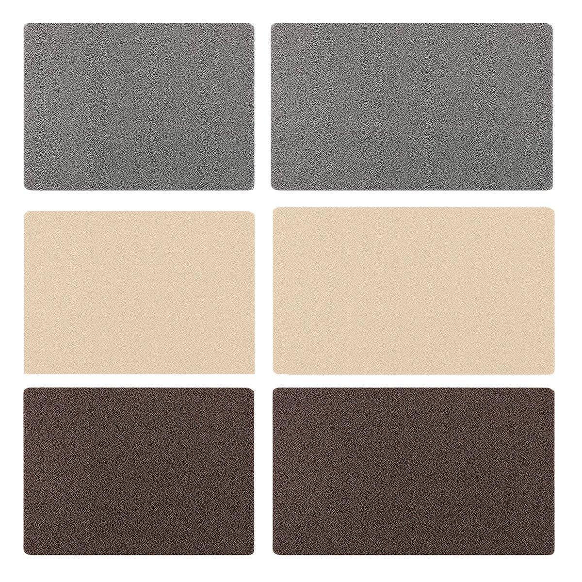 Anti Slip Bathroom Mat Non Slip Shower Floor Mat Quick Dry Soft Comfortable Rug - Grey-40x60cm - Mekamart Australia