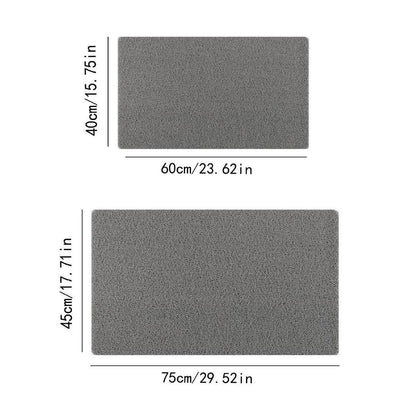 Anti Slip Bathroom Mat Non Slip Shower Floor Mat Quick Dry Soft Comfortable Rug - Grey-40x60cm - Mekamart Australia