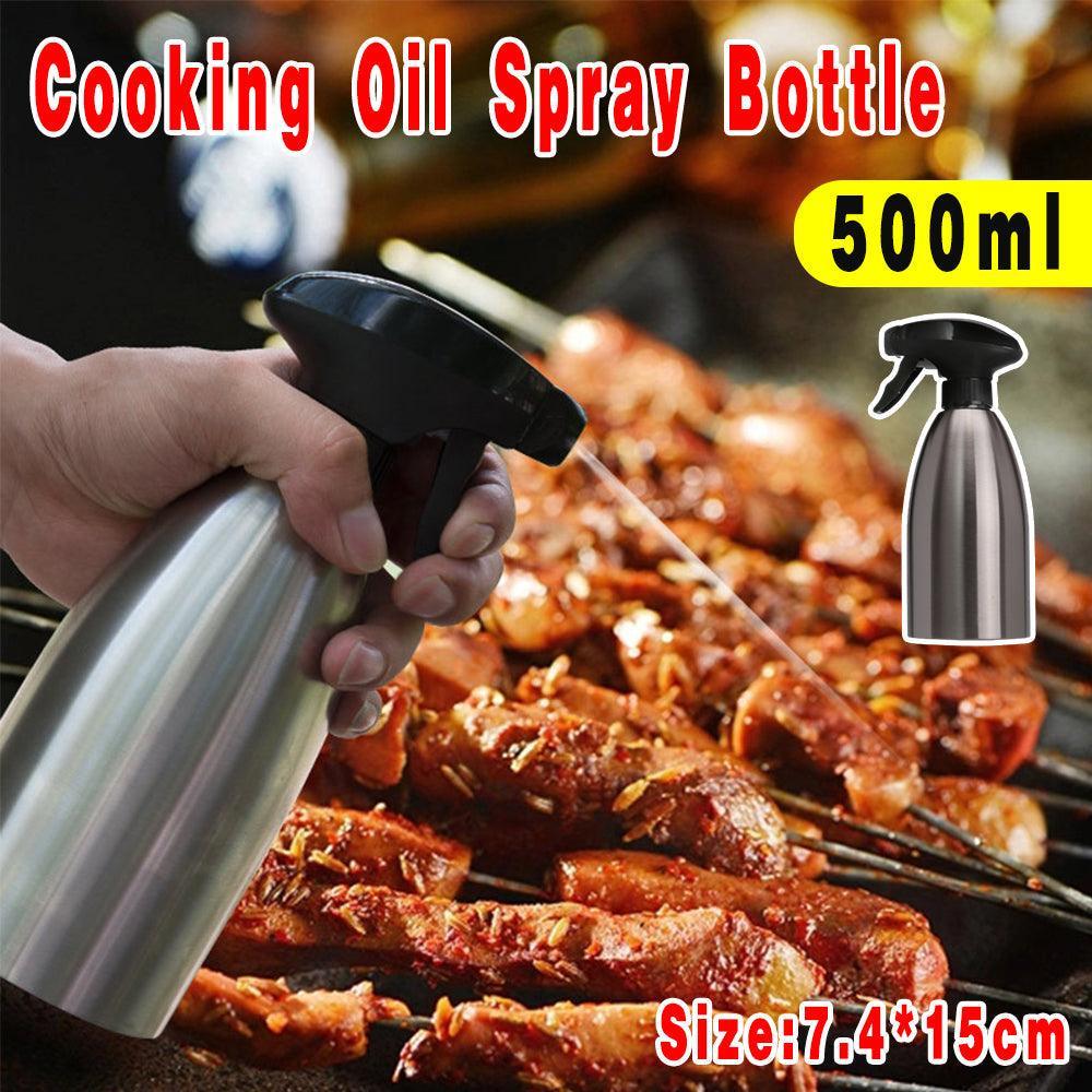 500ml Stainless Steel Cooking Oil Spray Bottle for BBQ and Kitchen Use - Mekamart Australia