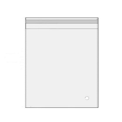 100Pcs Self-Adhesive Clear Opp Cellophane Bags with Air Hole - 40*46+4cm