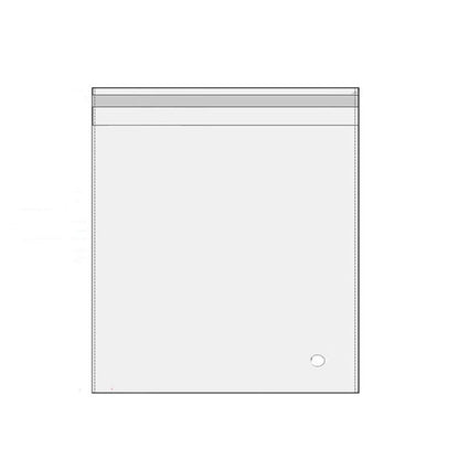 100Pcs Self-Adhesive Clear Opp Cellophane Bags with Air Hole - 8*12+2cm