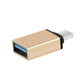 USB Type-C to USB 3.0 Adapter OTG Converter for Phone Tablet Laptop - Gold