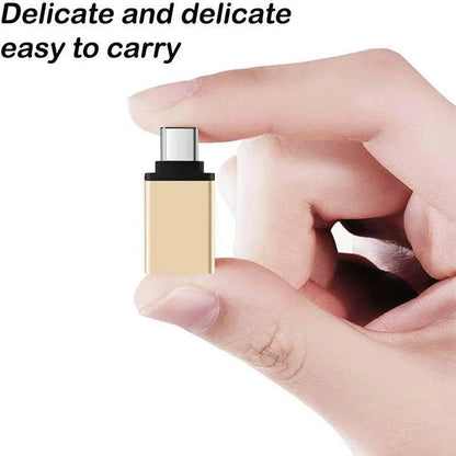 USB Type-C to USB 3.0 Adapter OTG Converter for Phone Tablet Laptop - Silver