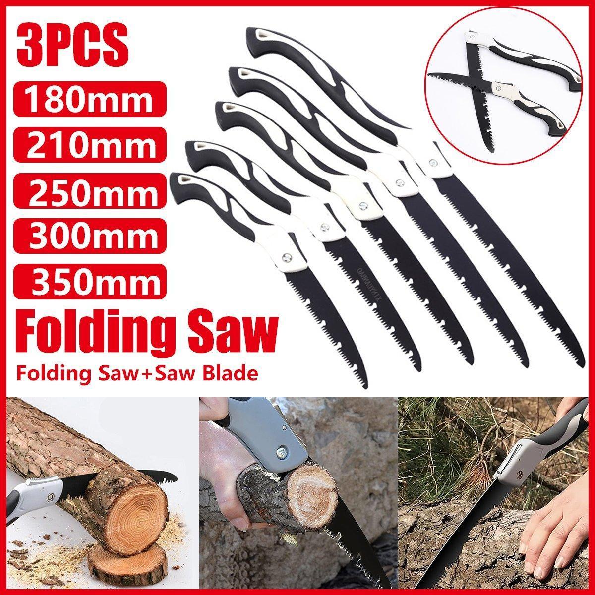 Folding Outdoor Hand Saw Portable Quick Cutting Pruning Garden Tree Logging Tool - 180mm - Mekamart Australia