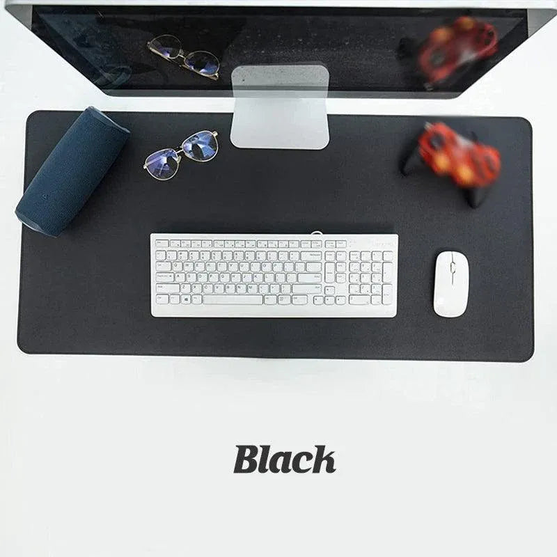 Large Leather Gaming Mouse Pad Waterproof Desk Keyboard Mat 120 x 60cm - Light Blue