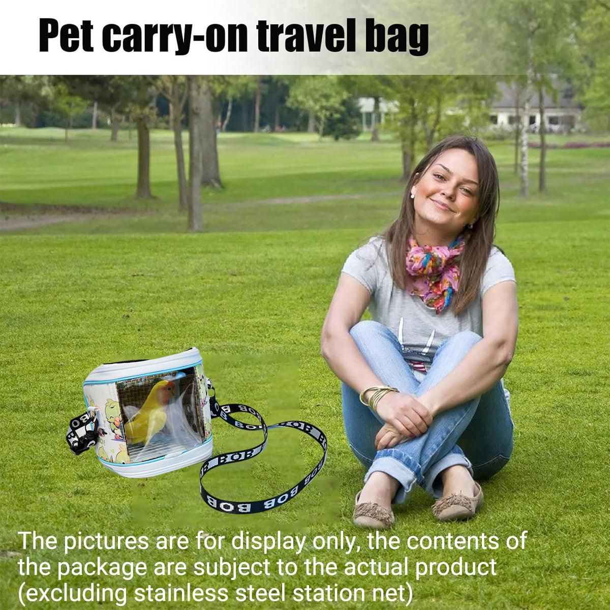 Portable Parrot Outing Bag for Travel Cage Carrying Case Pet Carrier for Bird