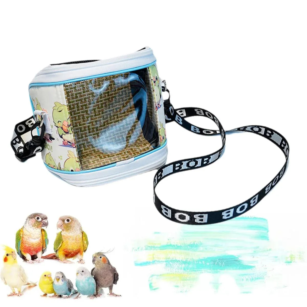 Portable Parrot Outing Bag for Travel Cage Carrying Case Pet Carrier for Bird