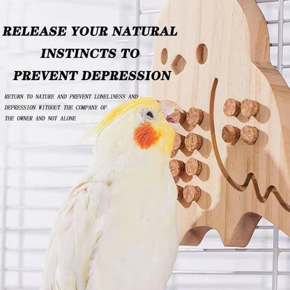 Parrot Toy Nibbling Relief Anti-Depression Puzzle Supplies for Bird Chewing Fun - Parrot Toys