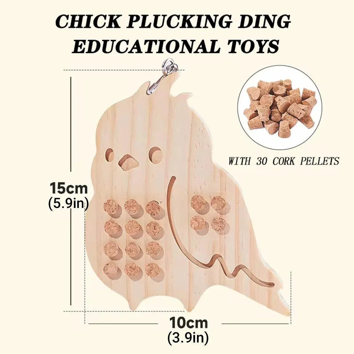 Parrot Toy Nibbling Relief Anti-Depression Puzzle Supplies for Bird Chewing Fun - Parrot Toys