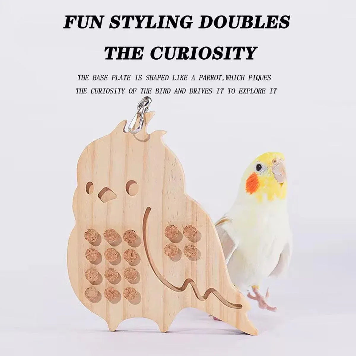 Parrot Toy Nibbling Relief Anti-Depression Puzzle Supplies for Bird Chewing Fun - Parrot Toys