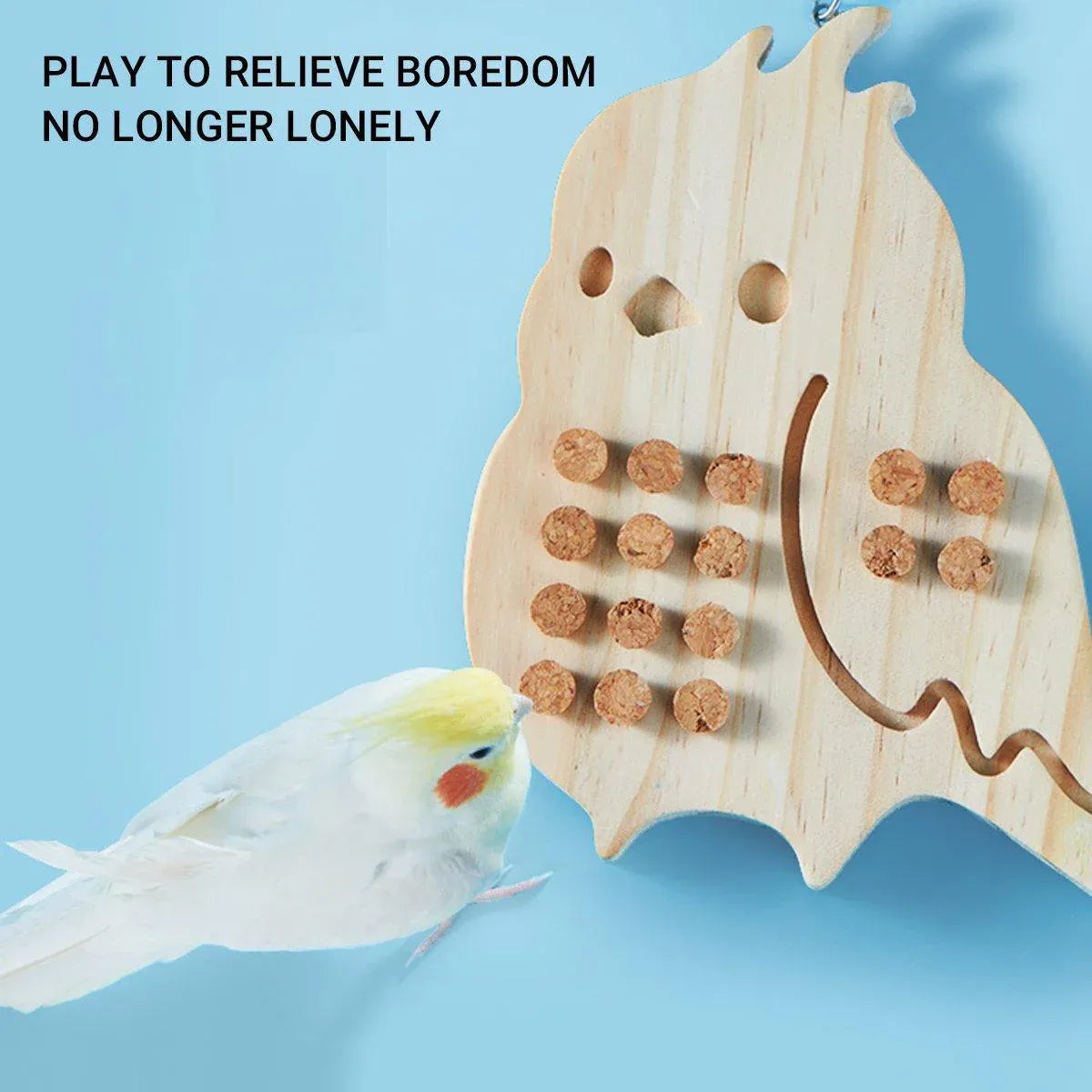Parrot Toy Nibbling Relief Anti-Depression Puzzle Supplies for Bird Chewing Fun - Parrot Toys