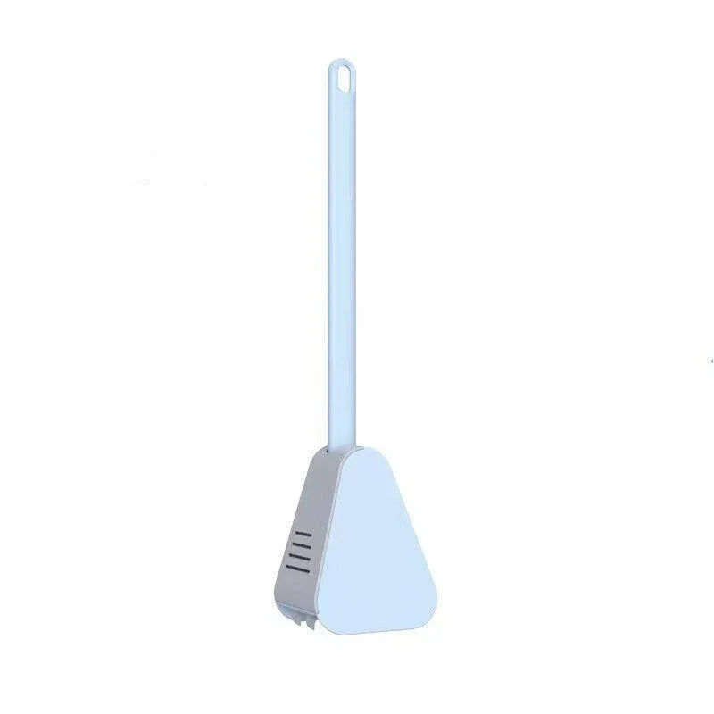 Golf Toilet Brush Long-Handled Toilet Brush Wall-Mounted Silicone Toilet Brush - Blue - Mekamart Australia