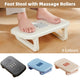 Ergonomic Office Footrest Adjustable Under Desk Stool Anti Fatigue Foot Support - Blue - Mekamart Australia